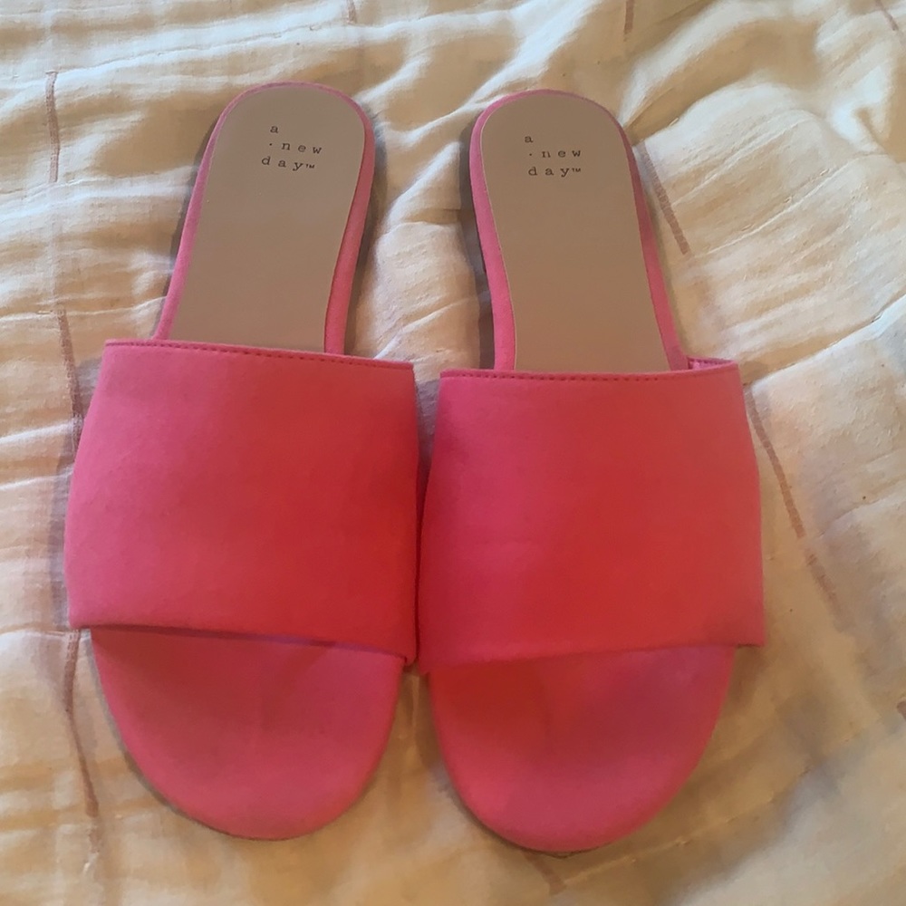 Hot pink slides